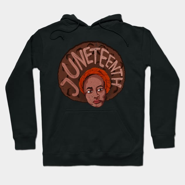 US Black History Women Proud Afro American Juneteenth Hoodie by shirtsyoulike